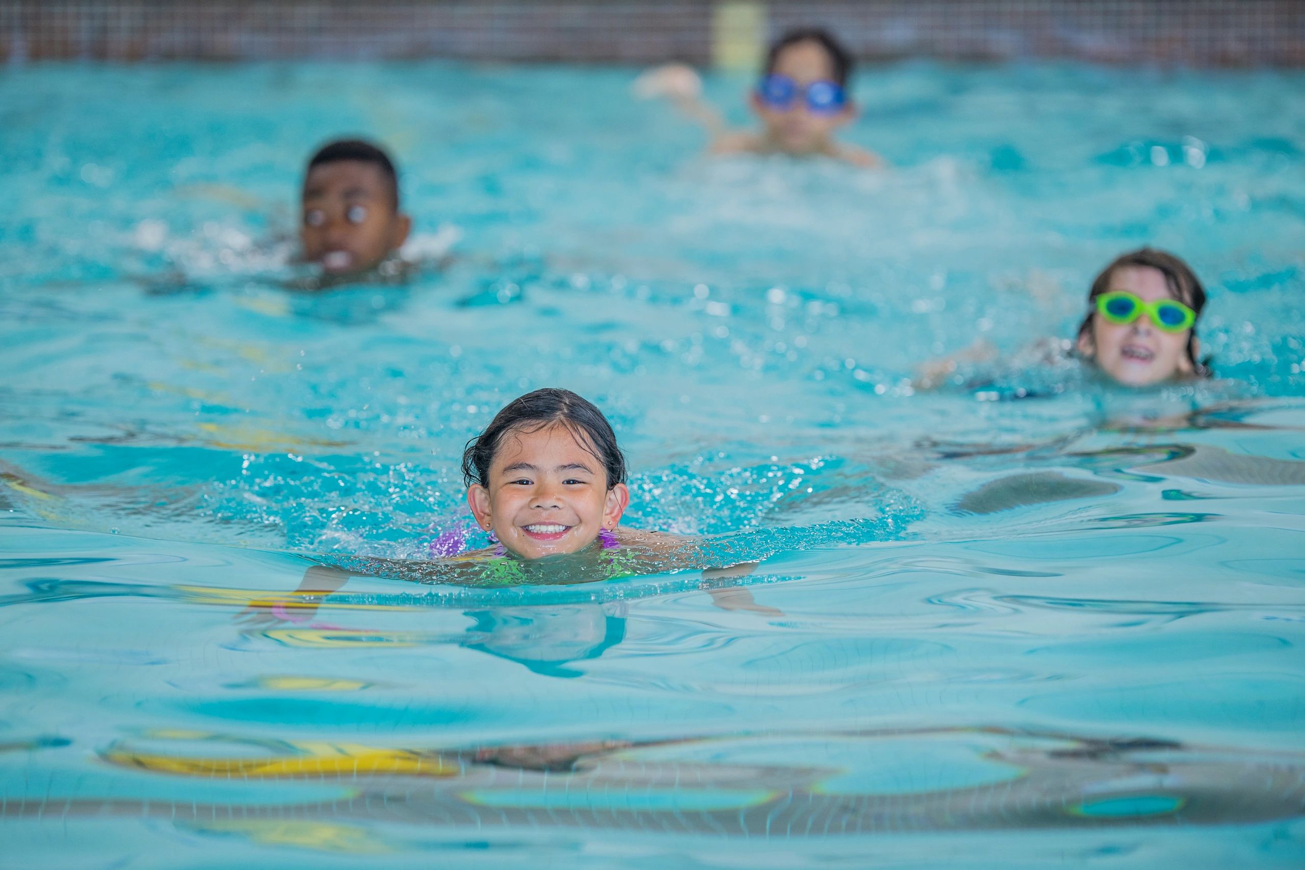 Children at a Swimming Lesson